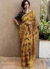 Imported Cotton Ajrak 10 Printed Wholesale Cotton Saree Catalog
